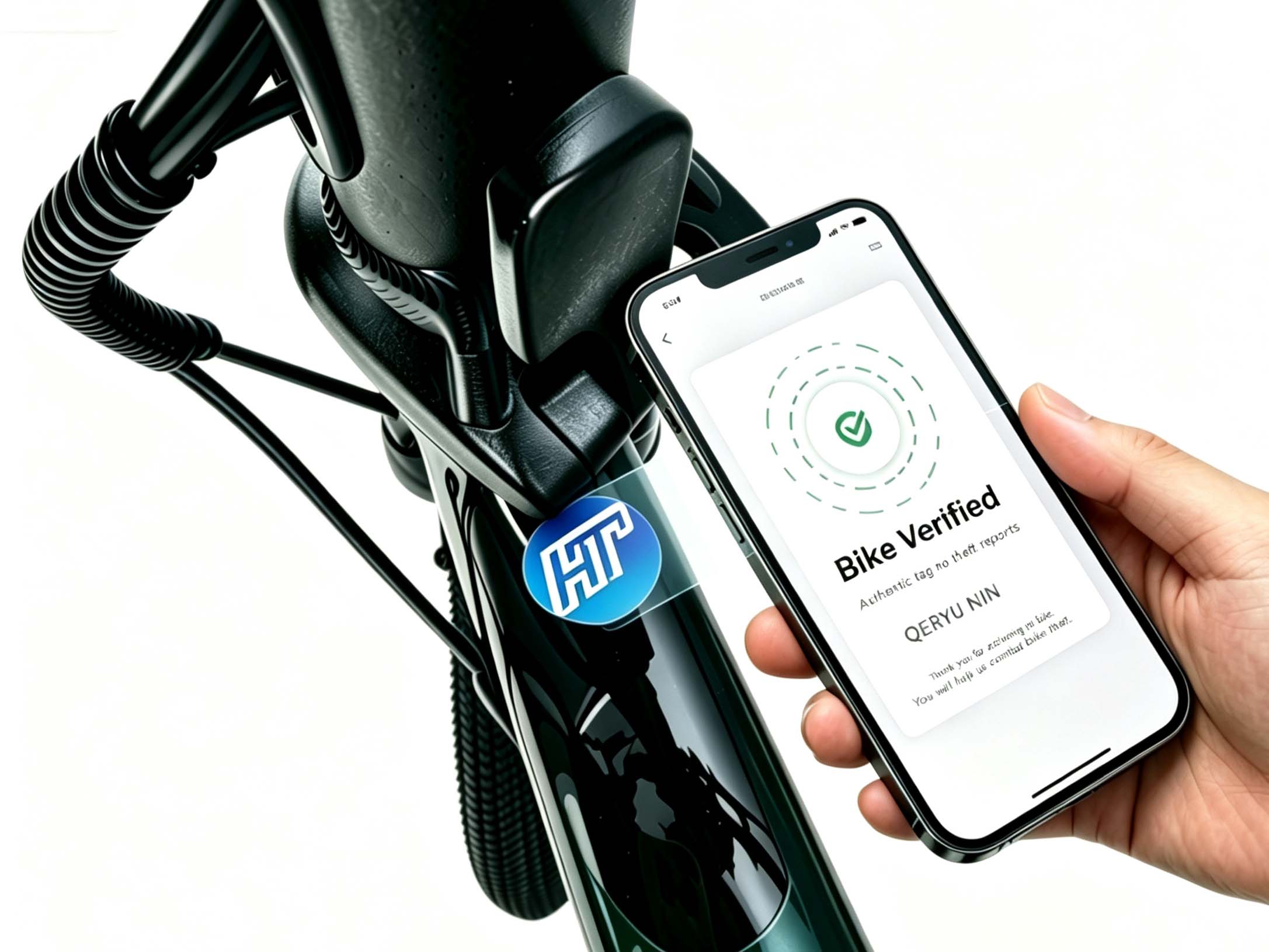 Verify your bike with HunterTag app